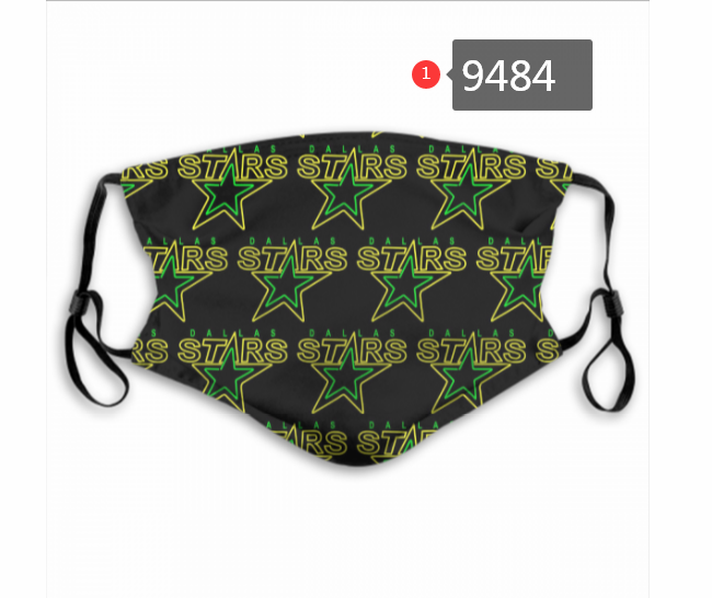 New 2020 NHL Dallas Stars #5 Dust mask with filter->nhl dust mask->Sports Accessory